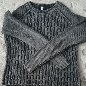 RVCA Charcoal Cable Knit Women's Sweater